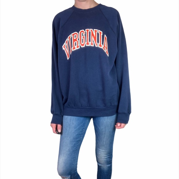 Vintage Tops - Vintage University of Virginia UVA Sweatshirt XL